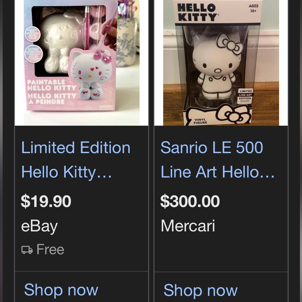 hello kitty limited edition line art edition vinyl figure - Picture 9 of 10